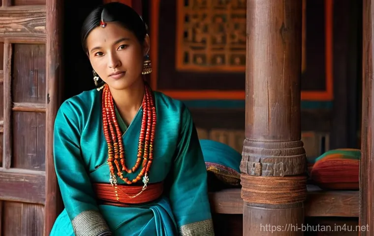 부탄 전통 의상 만드는 법 - **A Bhutanese Man in a Mountainous Landscape**
    A proud Bhutanese man, in his mid-30s, stands wit...